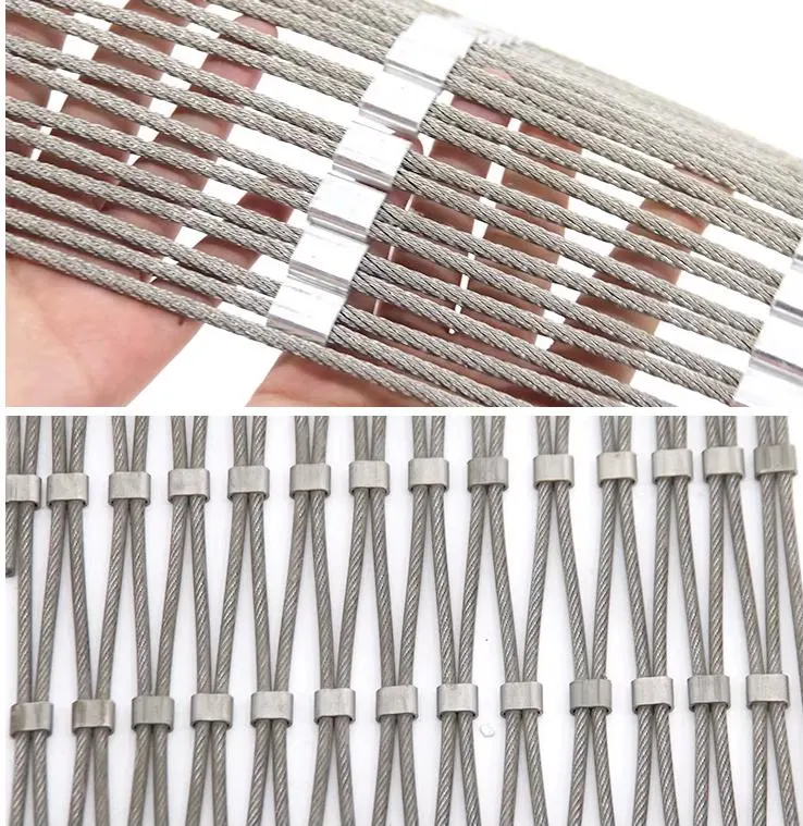 สวนสัตว์ Cage ป้องกัน สแตนเลส Fence Screen Mesh ขยายเว็บ สายไฟสายเคเบิล 2