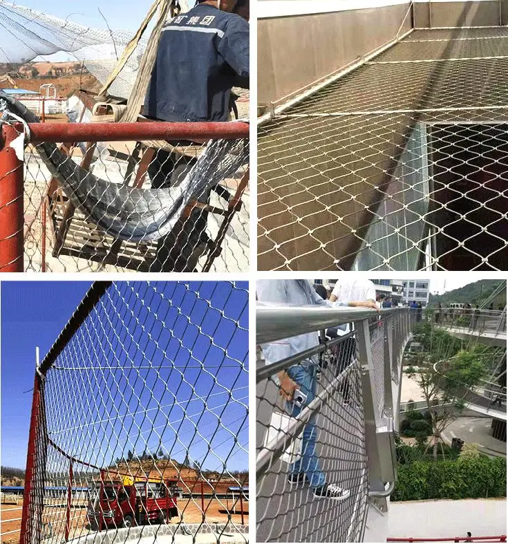 สวนสัตว์ Cage ป้องกัน สแตนเลส Fence Screen Mesh ขยายเว็บ สายไฟสายเคเบิล 7