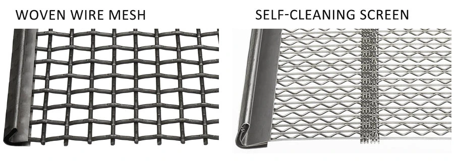 สแตนเลส Crimped สายเหมืองแร่ Sieve เครื่องสั่นหน้าจอ Mesh 1