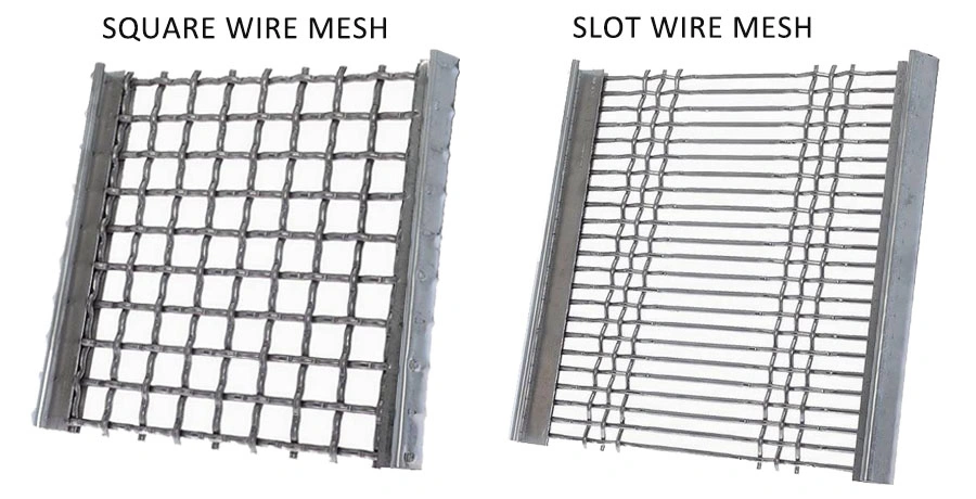 สแตนเลส Crimped สายเหมืองแร่ Sieve เครื่องสั่นหน้าจอ Mesh 2