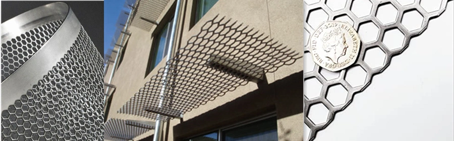 ขนาดหลุม 2 มม 3 มม เหล็กไร้สแตนเลส ผนังโลหะ perforated Mesh ผนังตกแต่งสําหรับการอากาศ 7