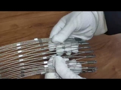 T316 3 มิลลิเมตร สถาปัตยกรรม สายใยเย็บ Mesh ประดับอาคาร หน้าต่าง