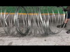 ลวดหนามคอนเสิร์ติน่าแบบแบน ขนาดเส้นผ่านศูนย์กลาง 800 มม. รุ่น BTO-20