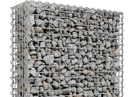 รูปร่างที่กำหนดเองตาข่าย Gabion รอยสังกะสีจุ่มร้อนสำหรับหน้าจอ Gabion