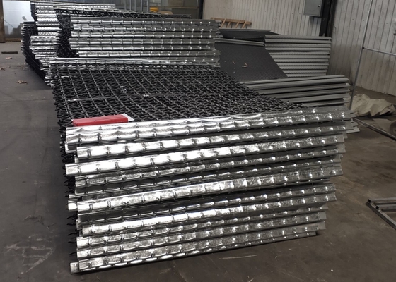 65Mn Steel 304 Stainless Steel Crimped Steel Vibrating Screen Mesh