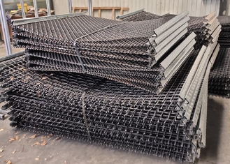 หน้าจอสั่นลวดตาข่าย Crimped Stone Crusher สำหรับการกรองเหมือง