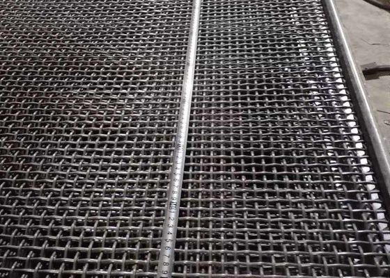 หน้าจอสั่นลวดตาข่าย Crimped Stone Crusher สำหรับการกรองเหมือง
