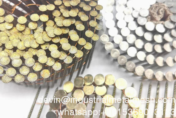 ตะปูมุงหลังคาขดลวดแบบมีปลอกเคลือบสีจากโรงงานจีน