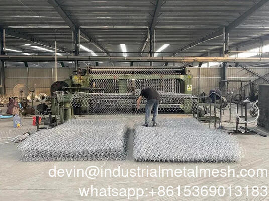 รองรับผนัง Gabion สาย Mesh รั้วหินกรงกล่องกระเป๋า