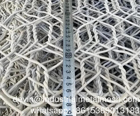 รองรับผนัง Gabion สาย Mesh รั้วหินกรงกล่องกระเป๋า