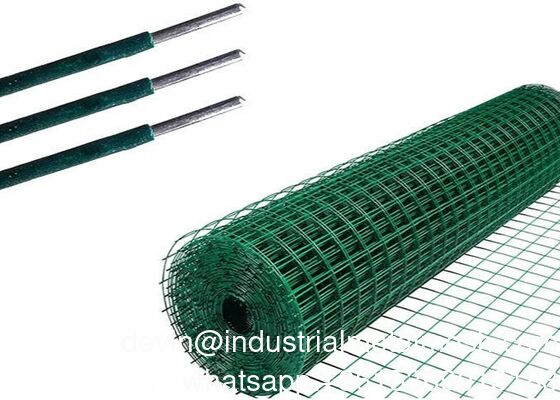 Wholesale Galvanized Iron Wire Mesh Roll Square Hole Welded Steel Chicken Cage Mesh with PVC Coating