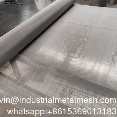 300 /325 /350/400 Mesh สายใยเหล็กไร้ขัดสําหรับกรอง Mesh การพิมพ์ระบายความร้อน