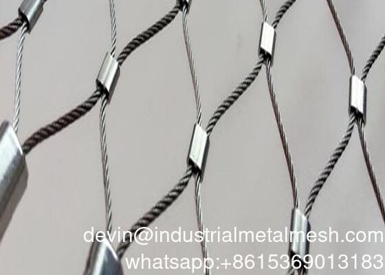 ตาข่ายลวดสแตนเลสสำหรับกรงสัตว์แบบยืดหยุ่น ตาข่ายนก