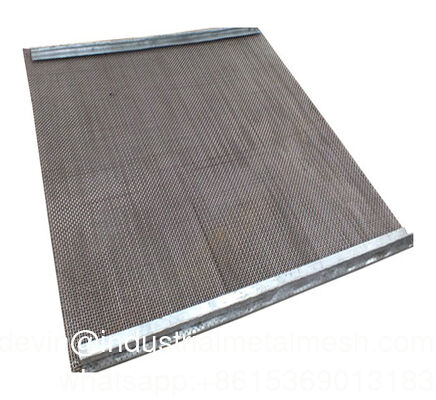 Factory Direct 65mn Mining Vibrating Screen Square Mesh / Crimped Woven Wire Mesh