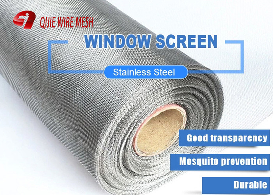 11 Mesh * 0.8mm Wire Security Fly Screen ตาข่ายสำหรับการคัดกรองหน้าต่างอลูมิเนียม