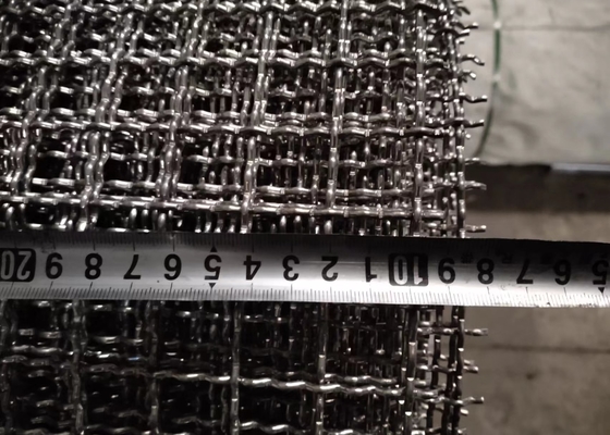 20mm Openning Mining Screen Mesh Aluminium Crimped Wire Mesh Rolls
