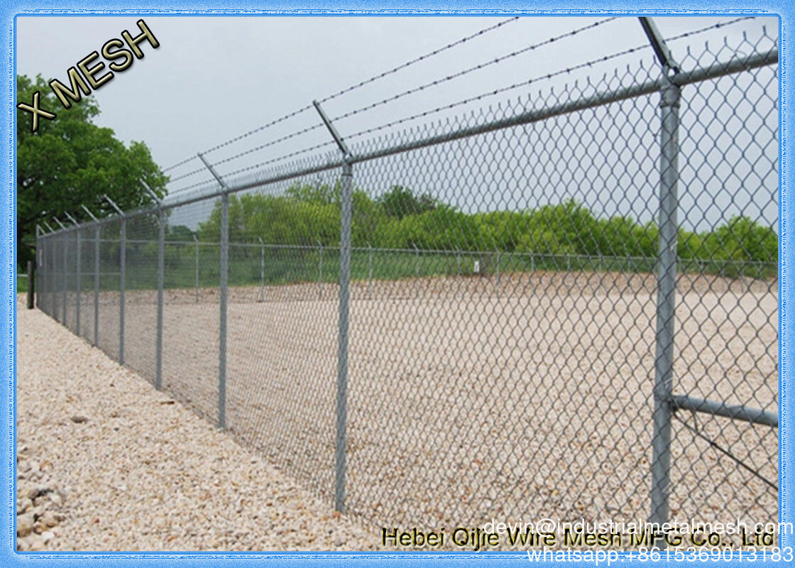 Cyclone Cd R Mesh 9 Gauge แกลวนไซด์เพชรสาย Mesh / PVC พลาสติก Vinyl Cyclone Chain Link ...