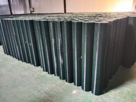Antirust 2x2 Pvc Coated Welded Wire Mesh สำหรับป้องกันเครื่องจักรและกรงมะเขือเทศ