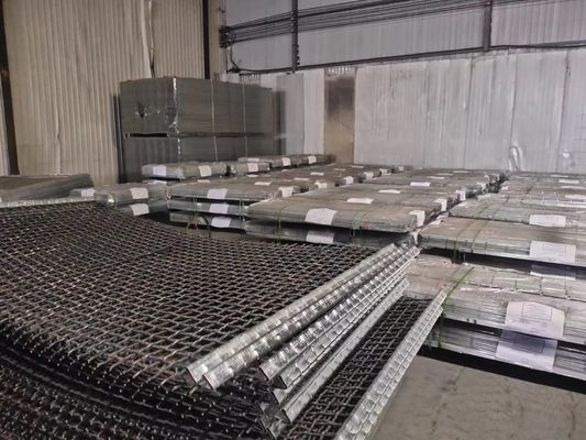 0.7 - 20 มม. Gi ลวดตาข่ายจีบ 45 # เหล็กกล้าคาร์บอนปานกลาง