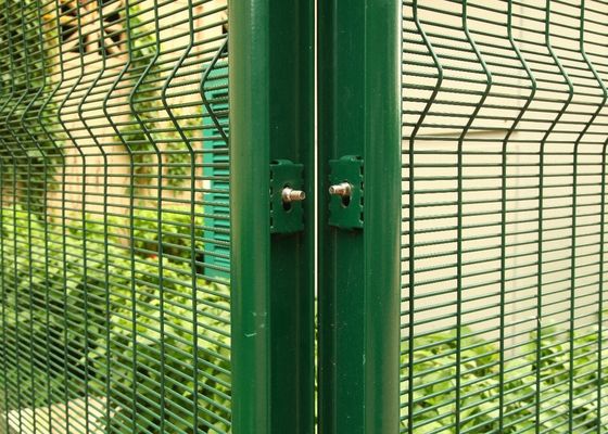 Pvc Coated Galvanized Portable Security 358 แผงรั้ว Custom 6 Gauge Welded