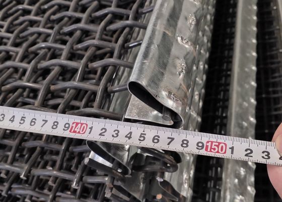 0.7 - 20 มม. Gi ลวดตาข่ายจีบ 45 # เหล็กกล้าคาร์บอนปานกลาง