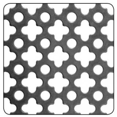 ความหนา 6 มิลลิเมตร กระดาษโลหะ perforated full leaf clover pattern