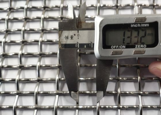 ความแข็งแรงในการดึงสูง 8x13mm เปิดเหล็กไร้สแตนเลส Crimped สาย Mesh