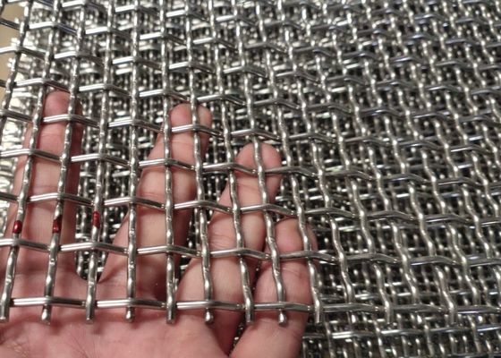 ความแข็งแรงในการดึงสูง 8x13mm เปิดเหล็กไร้สแตนเลส Crimped สาย Mesh