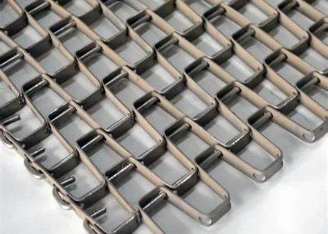 T-316 สแตนเลส Flat Wire Mesh Conveyor Belting สําหรับการอบอาหาร