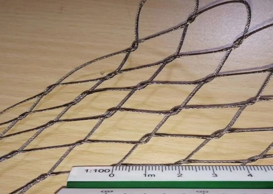 สวนสัตว์ Cage ป้องกัน สแตนเลส Fence Screen Mesh ขยายเว็บ สายไฟสายเคเบิล