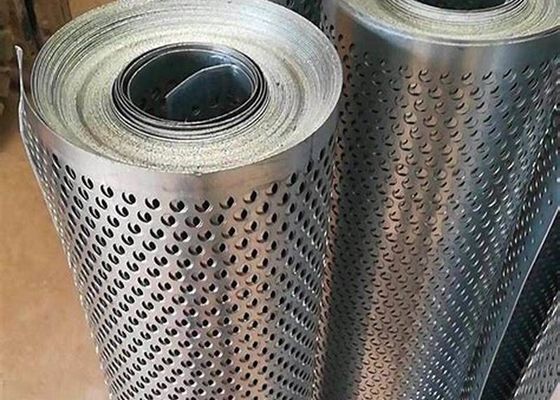 โรงงานคาร์บอนสแตนเลสกลมรูเจาะโลหะ perforated Screen Mesh