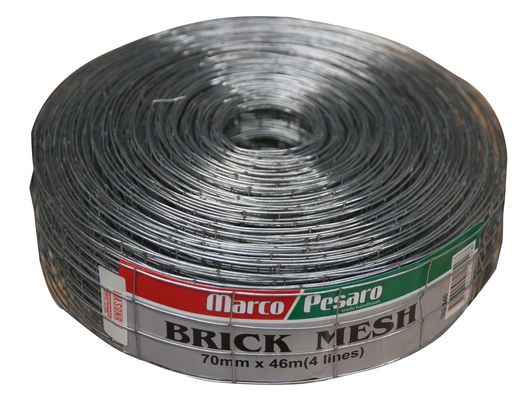 โลหะคาร์บอน สีดําอิฐผนังสาย Mesh 2.5 "X 60FT