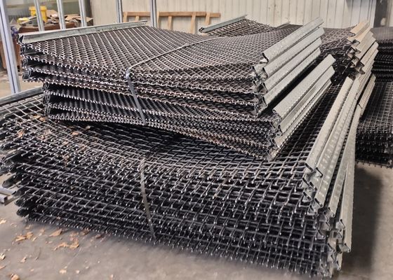 หน้าจอสั่นลวดตาข่าย Crimped Stone Crusher สำหรับการกรองเหมือง