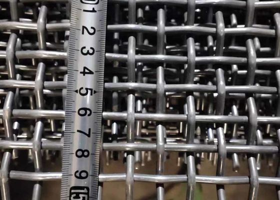 Ss 201 Lock Crimped Vibrating Screen Wire Mesh ขนาด 1.5 ม. X 1.95 ม.