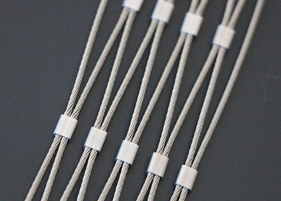 SS316 แฟรรูล ไดมอนด์ยืดหยุ่น สแตนเลสเหล็กไร้สารสแตนเลส สายเคเบิลเครือเชือก