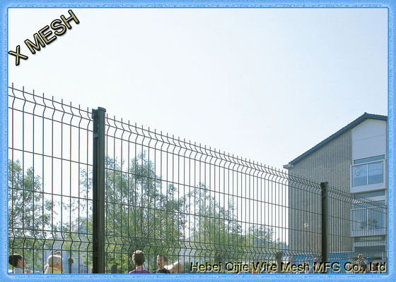 กระปุกและ PVC ผิวเคลือบ 3 มิติโค้ง welded สายใย Mesh รั้วสําหรับรั้วสวน