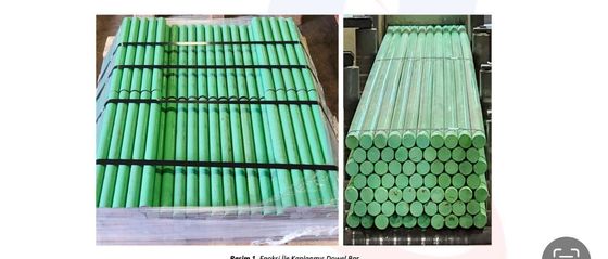 ความยาว 500 มิลลิเมตร กว้าง 25 มิลลิเมตร สแตนเลสอ่อน Epoxy ปกแต่ง Dowel Bar สําหรับคอนกรีตเสริมเหล็ก