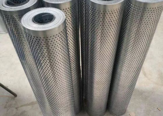 304 ตะแกรงสแตนเลสพรุนหน้าจอโค้ง 0.5 มม. ความหนา