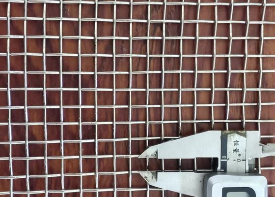 304 Mesh Crimped สแตนเลส Wire Mesh สําหรับการทําเหมืองแร่