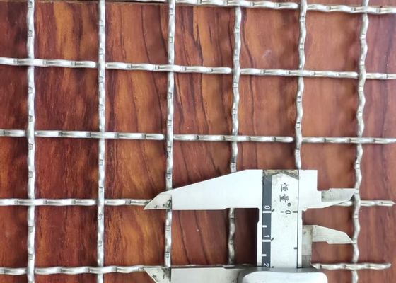 304 Mesh Crimped สแตนเลส Wire Mesh สําหรับการทําเหมืองแร่