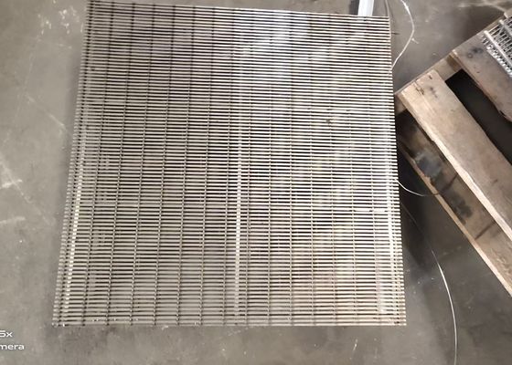 ปรับแต่ง 500 มม กว้าง สแตนเลส V Wire Wedge Wire Screen สําหรับการก่อสร้างที่ยั่งยืน