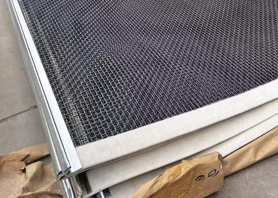 304 Mesh Crimped สแตนเลส Wire Mesh สําหรับการทําเหมืองแร่
