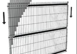 การออกแบบ 3d 60x60mm กั้นโลหะโค้งสําหรับสวน