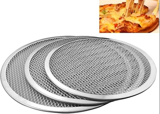 เครื่องมือครัว Flat Mesh Odm Aluminium Round Pizza Pan 12 Inch