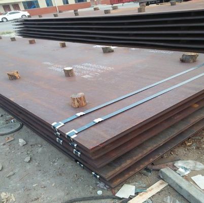 แผ่นเหล็กคาร์บอน SS400 เจาะรูสำหรับแผ่นตะแกรง