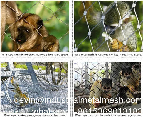 2mm กว้างสายเพชรยืดหยุ่น 304 316 สแตนเลสเคเบิล Ferrule สาย Mesh