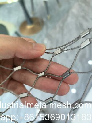 สายใยสแตนเลส สีดําอ๊อกไซด์ชั้นนําสําหรับรั้วสวนสัตว์