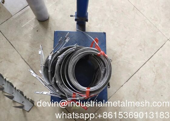 ตาข่ายเชือกสลิงป้องกันสวนสัตว์ปีนป่ายของพืช, ปลอกโลหะ, เชือกเคเบิลแบบผูกปม