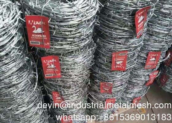 10m / ม้วน 16.5 Ga Double Razor Barbed Wire Security