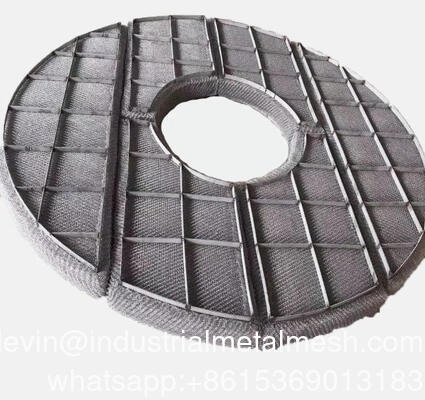 Demister 304 สแตนเลส สาย Mesh PP อากาศ Demister เครื่องกรอง Mesh Pad สําหรับก๊าซ Scrubber